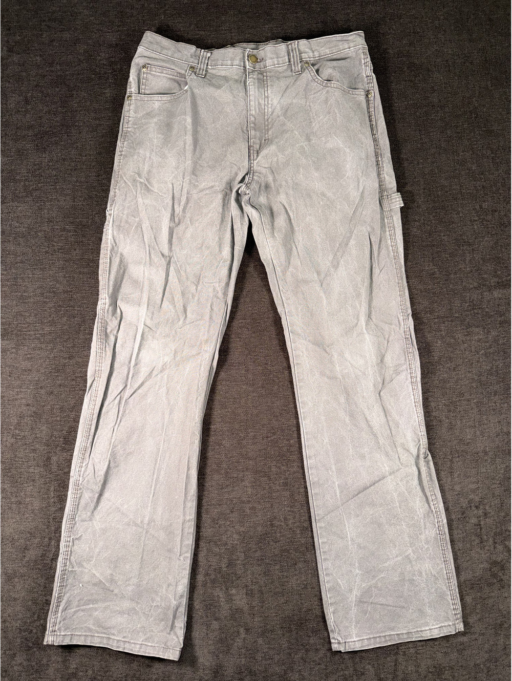 Dickies Men's Gray Work Pants 33x32 Cotton Blend
